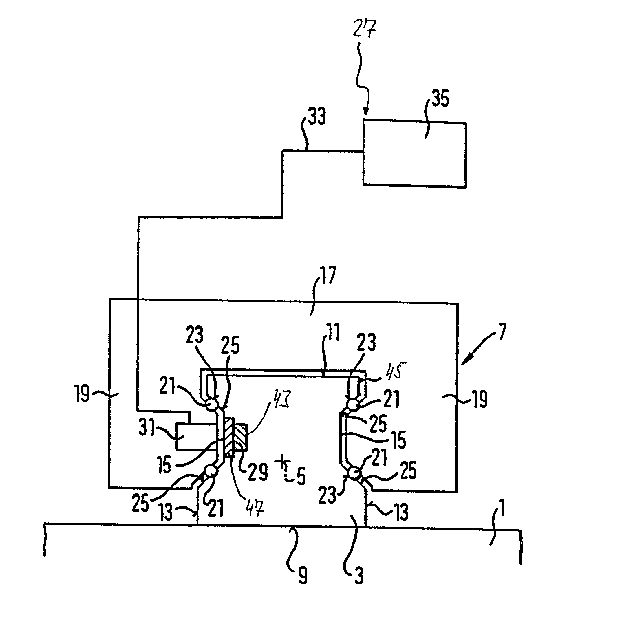 Arrangement for determining the relative position of two bodies that are movable in relation to each other, and process for producing such an arrangement