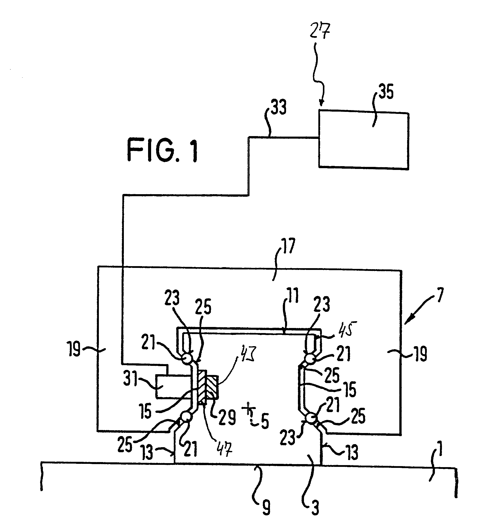 Arrangement for determining the relative position of two bodies that are movable in relation to each other, and process for producing such an arrangement