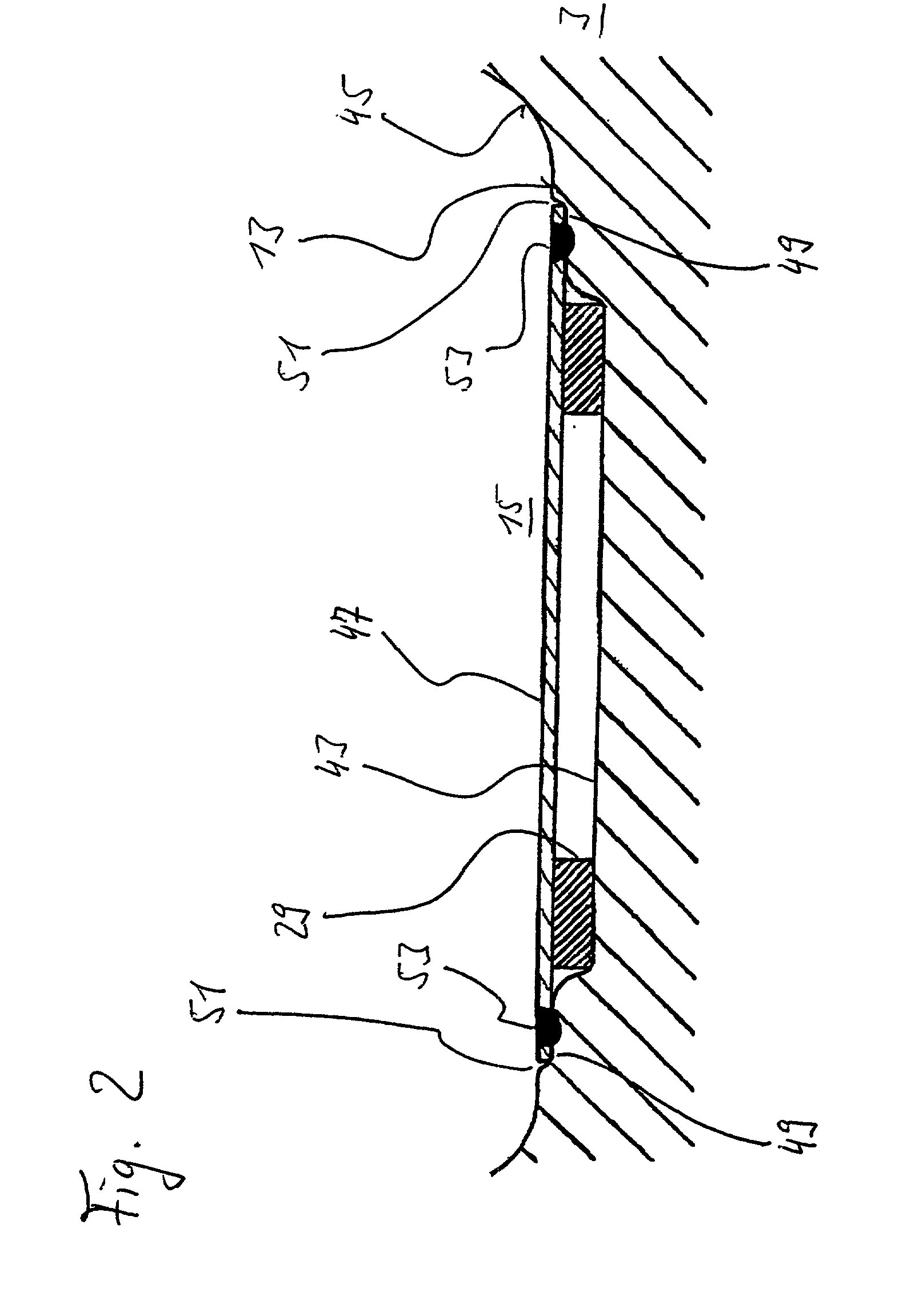 Arrangement for determining the relative position of two bodies that are movable in relation to each other, and process for producing such an arrangement