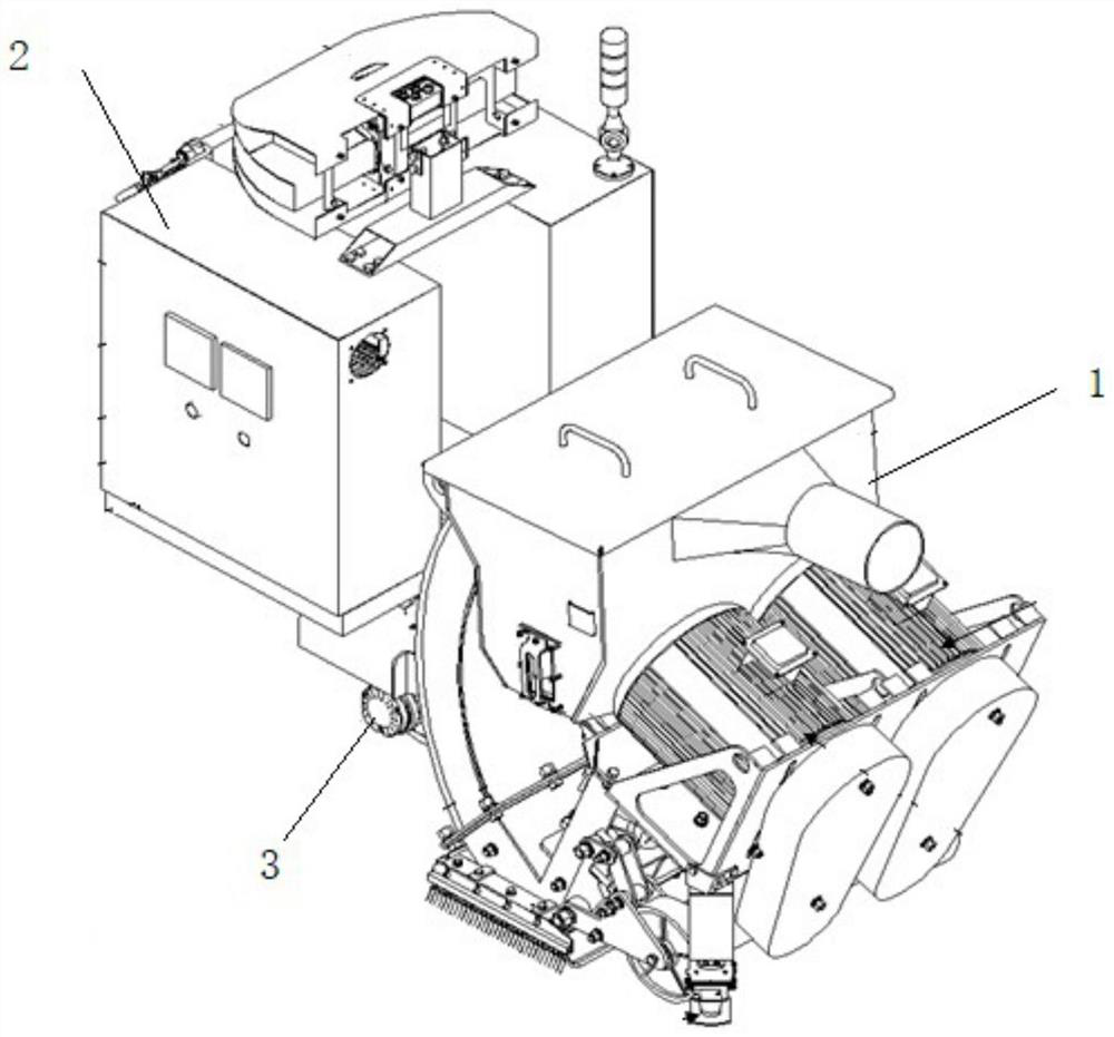 Shot blasting robot and operation method for ship deck