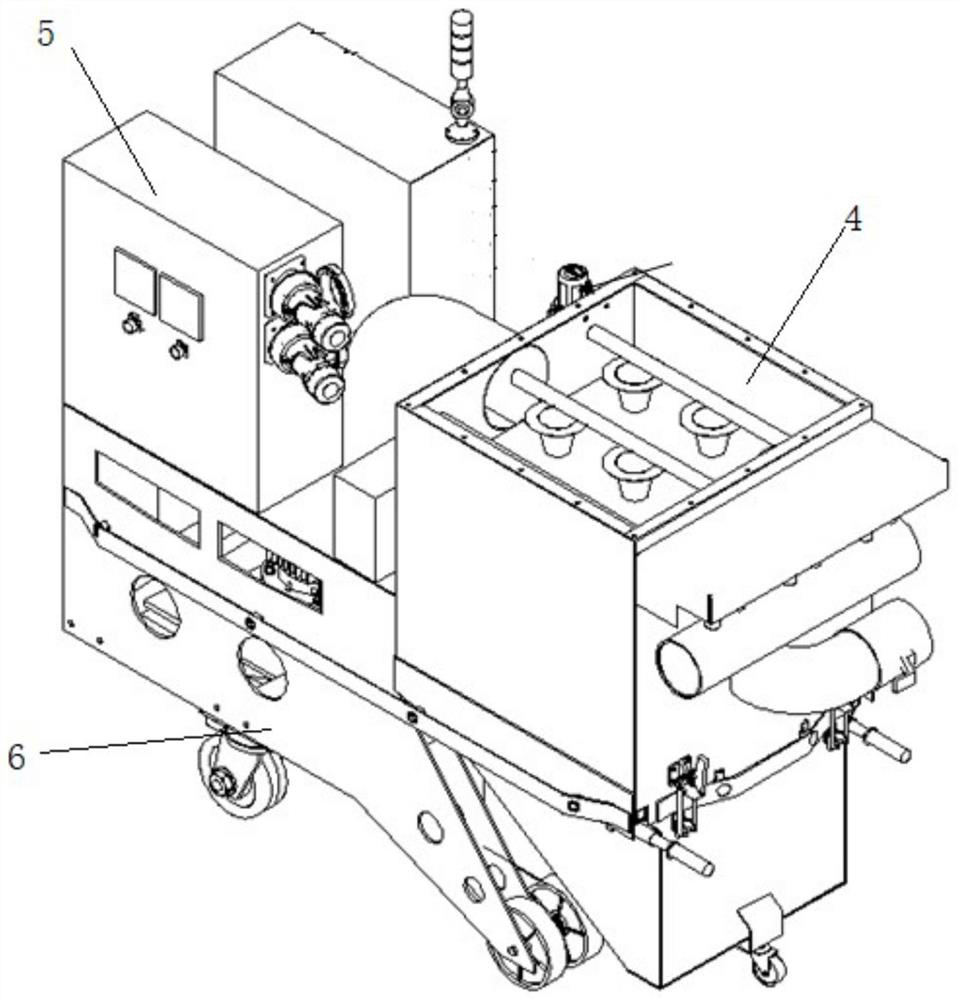 Shot blasting robot and operation method for ship deck