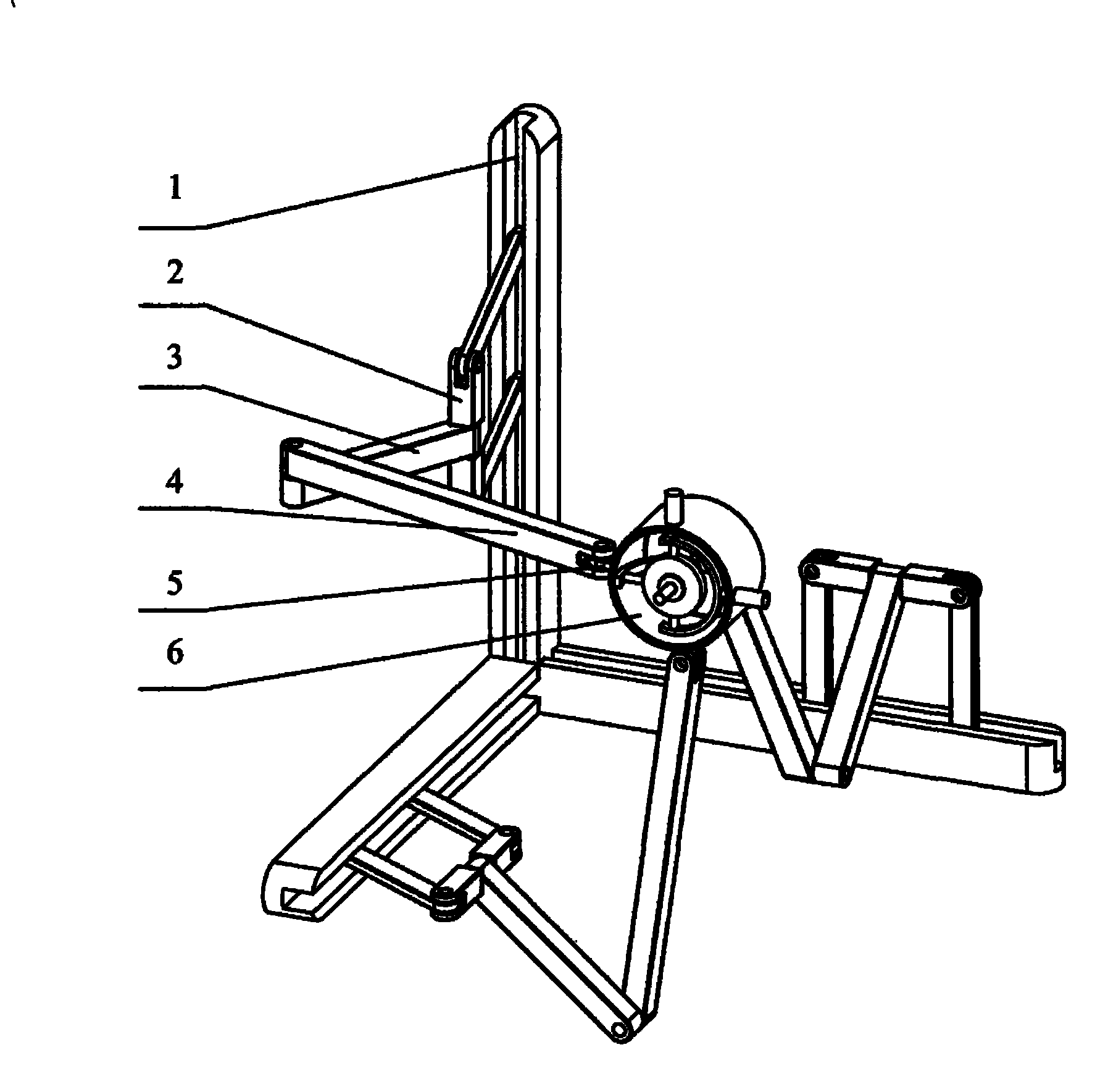 Parallel four-bar type structure decoupling six-dimension force feedback device