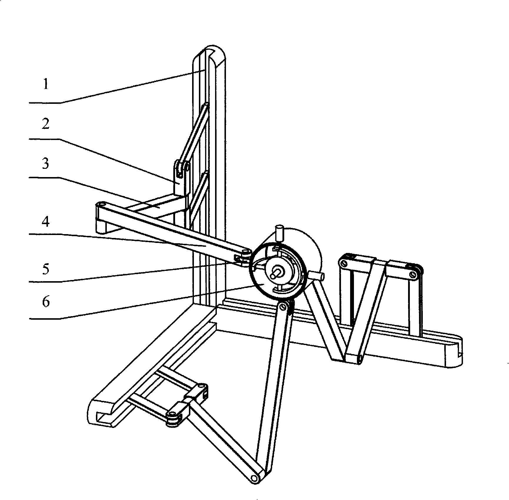 Parallel four-bar type structure decoupling six-dimension force feedback device