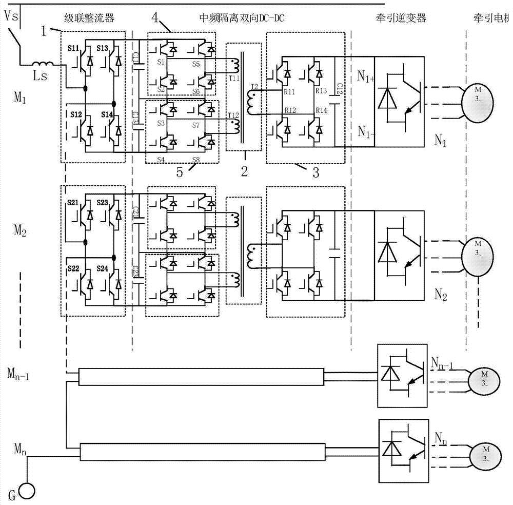 A Topological Structure of Vehicle-mounted Non-industrial Frequency Power Electronic Transformer