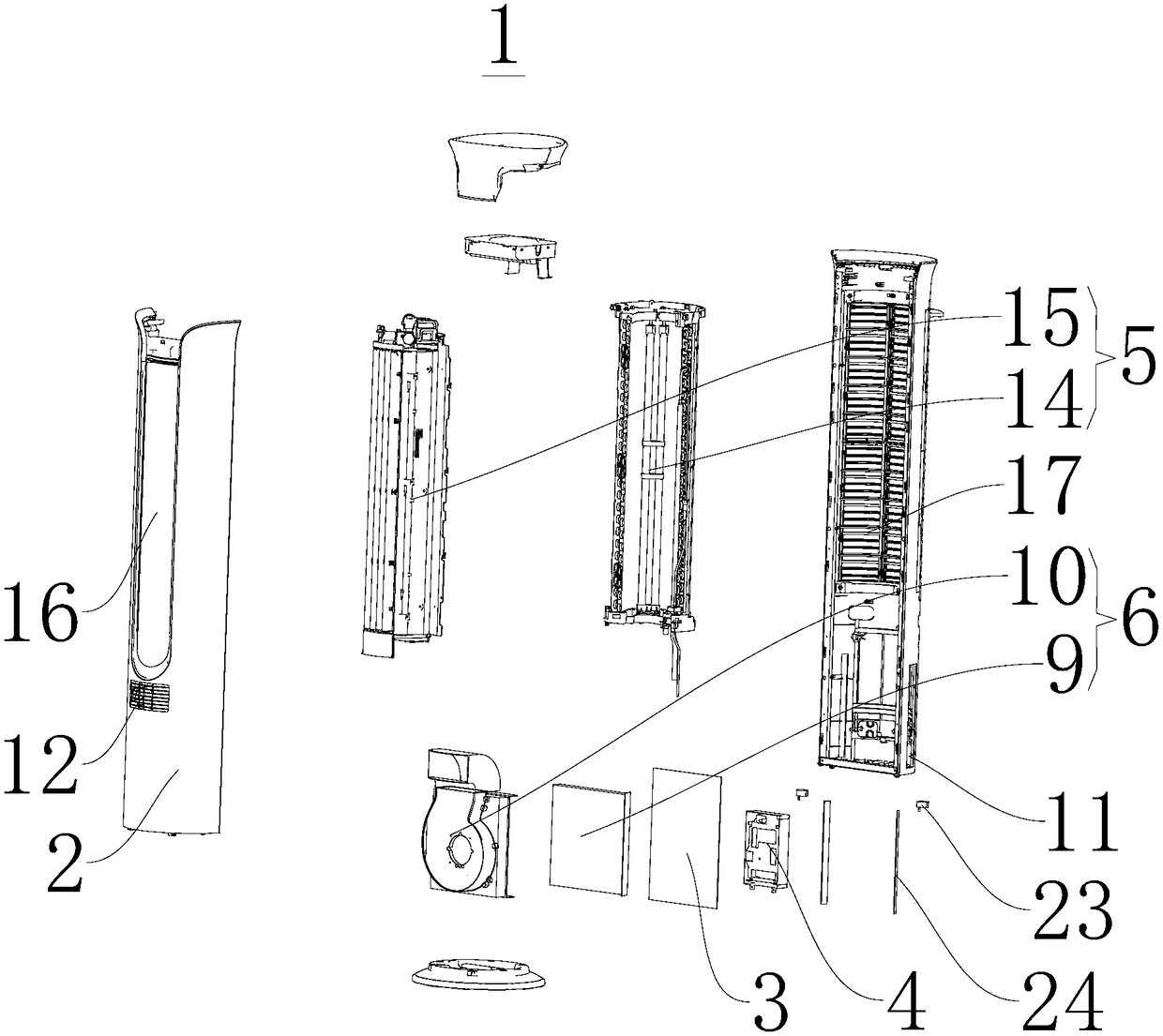 Air-conditioning and air purification integral structure and air conditioner