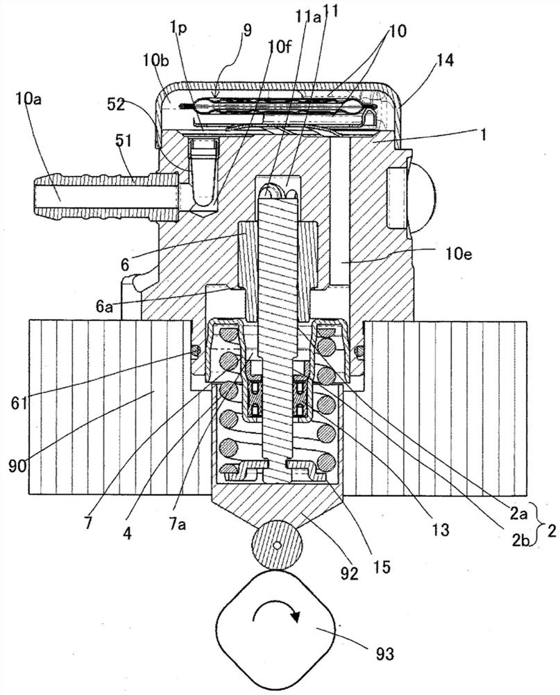 Valve mechanism, solenoid suction valve mechanism and high pressure fuel pump