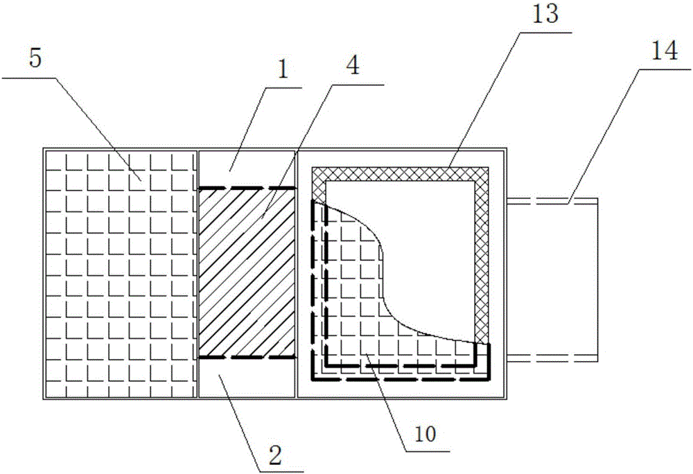 Device for collecting and guiding rainwater at urban road edge