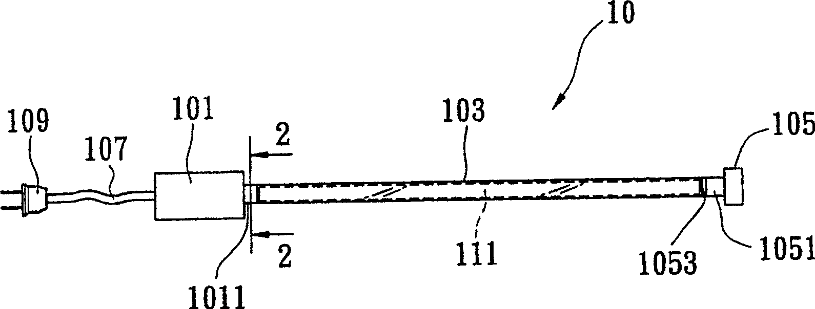 Liquid neon lamp and advertising board with same