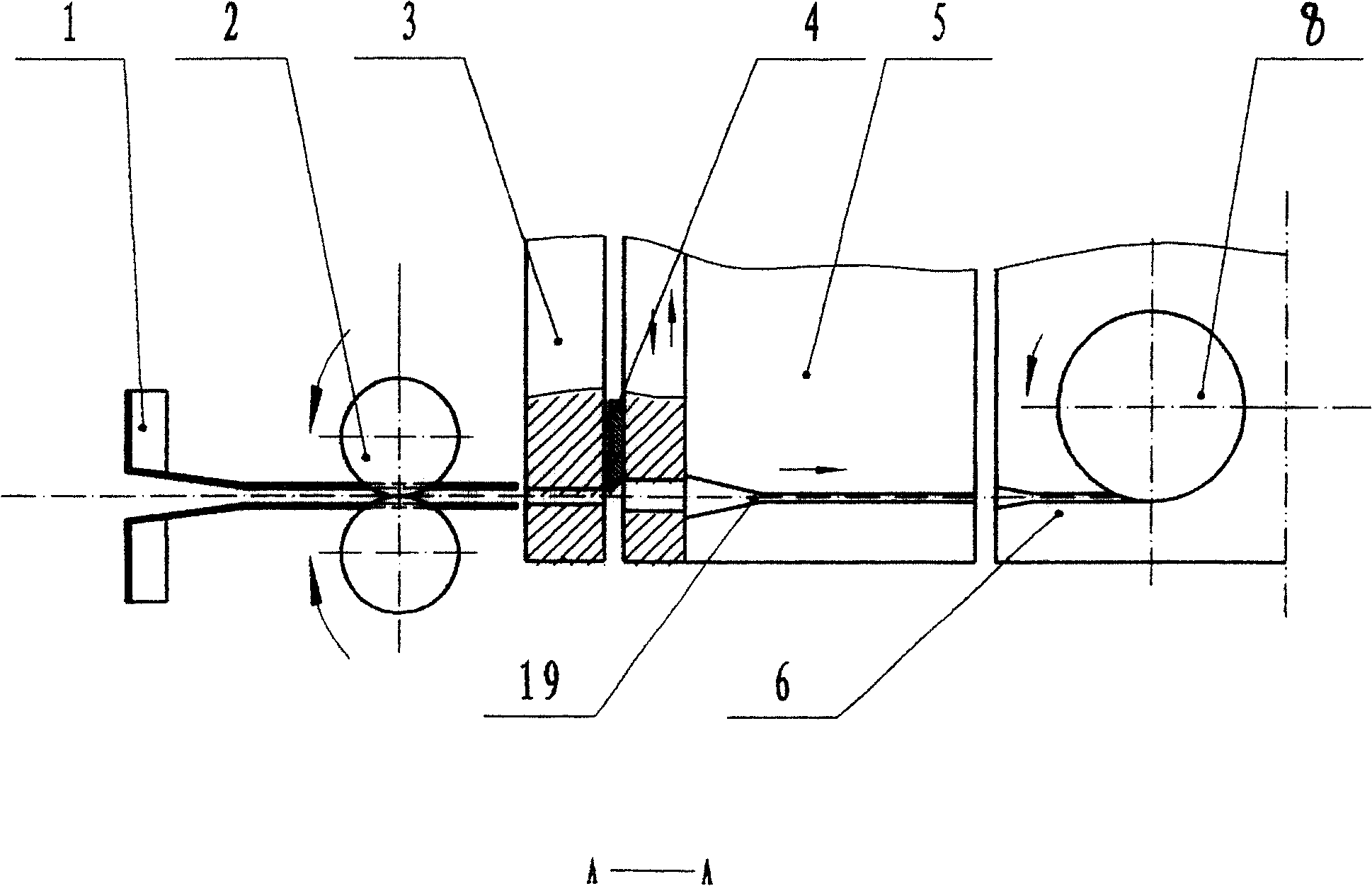 Label winding and sticking device