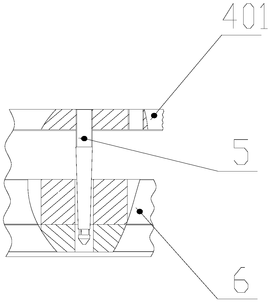 Large excavator slewing bearing guiding assembling method