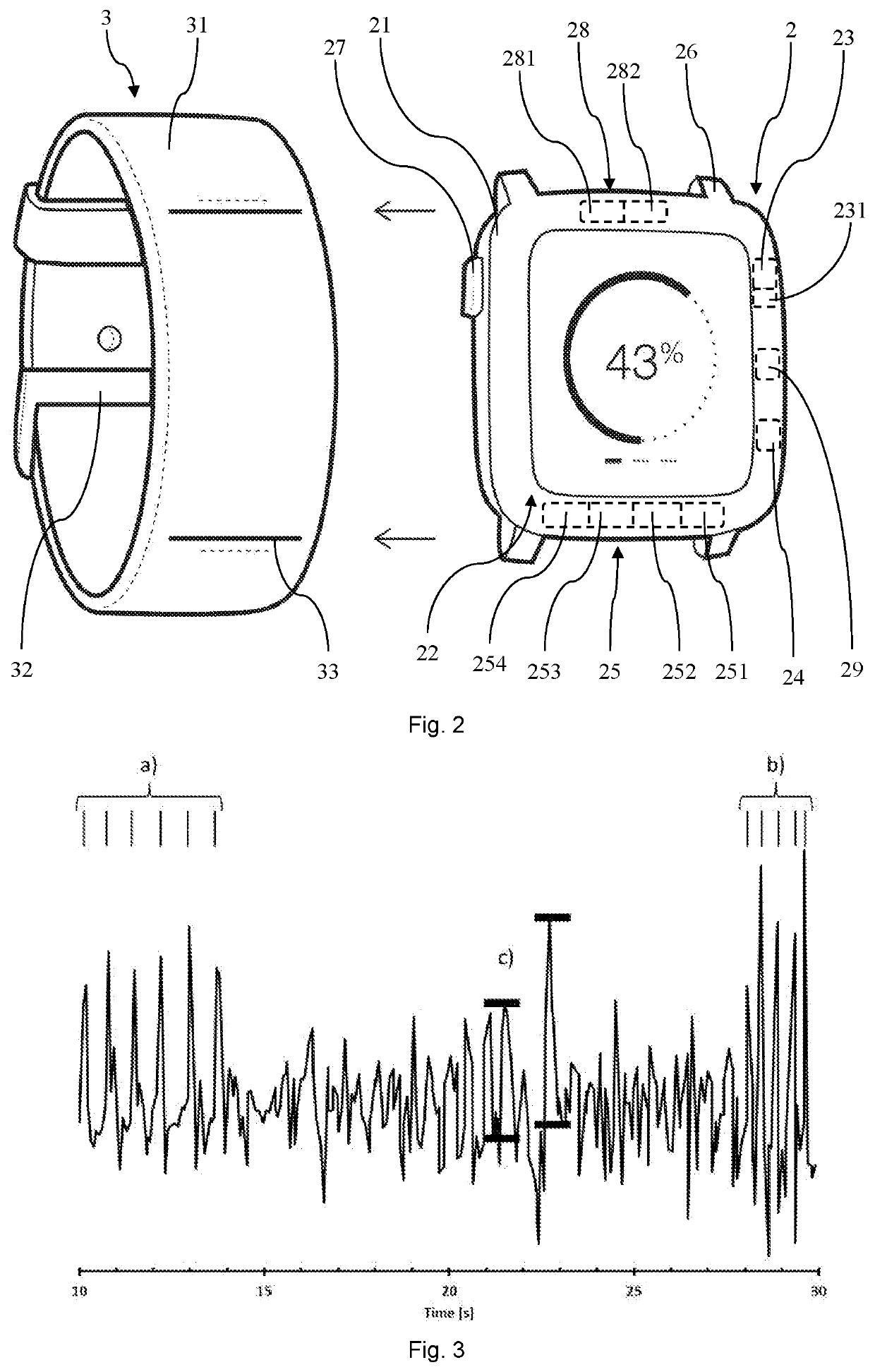 Detection and evaluation of movements of a user