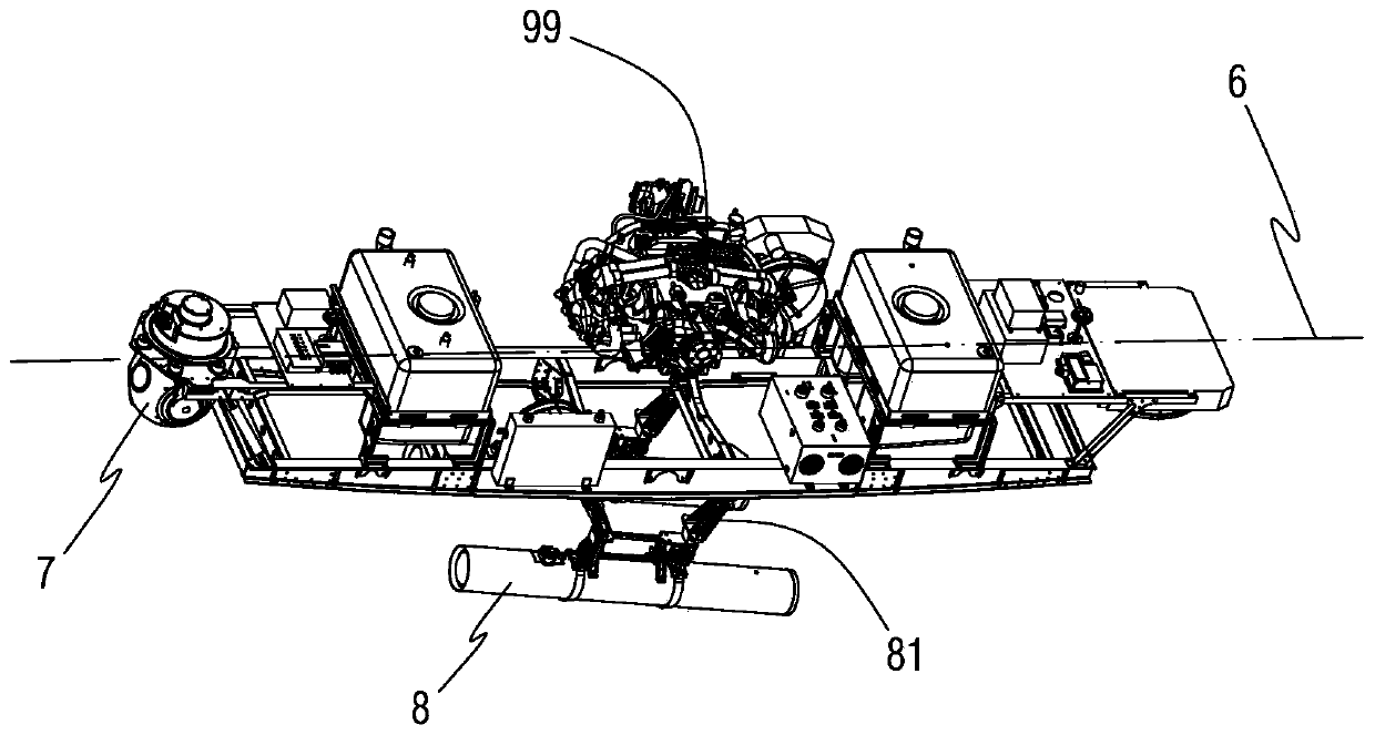 An engine vibration damping structure for an oil-powered UAV