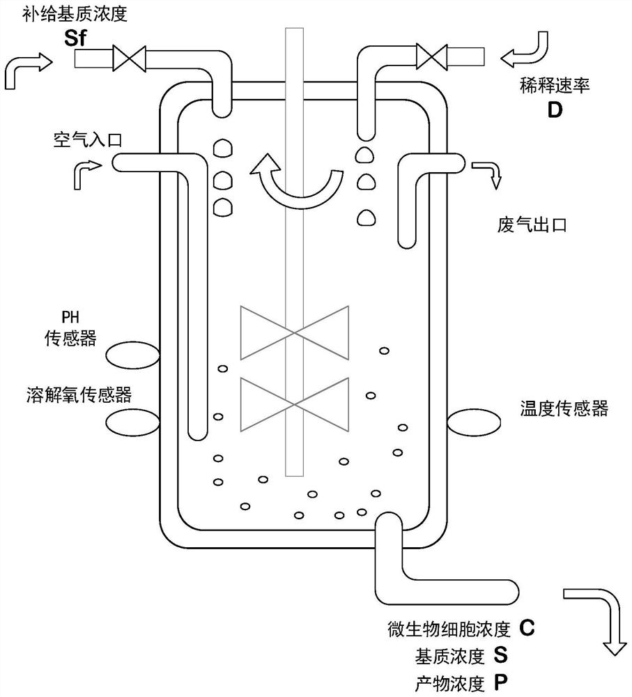 Method for estimating initial conditions of media during continuous fermentation