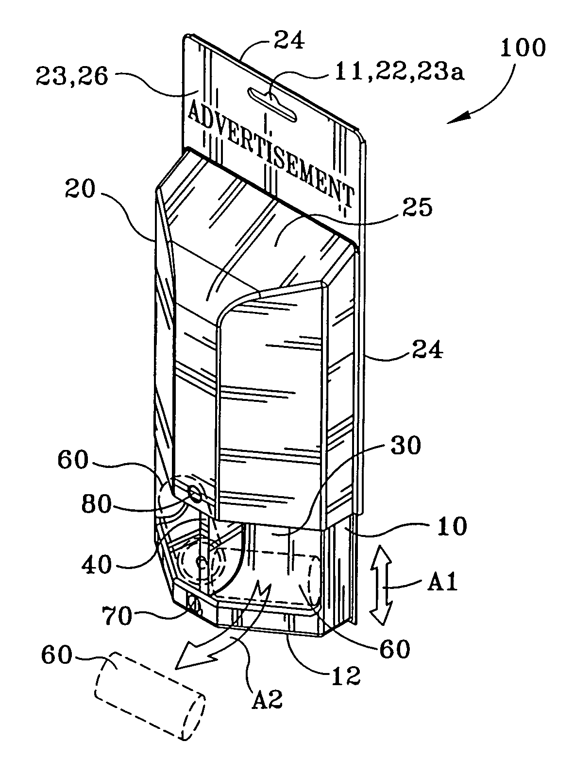 Method and apparatus for making and locking members for dispensing packaging products