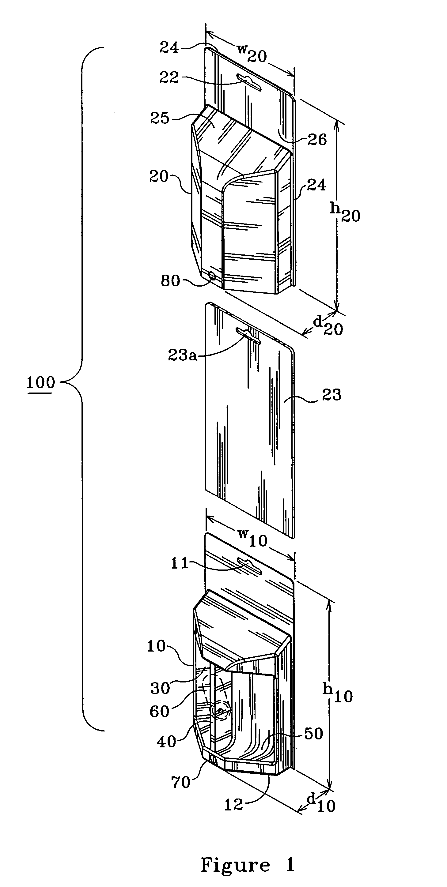 Method and apparatus for making and locking members for dispensing packaging products