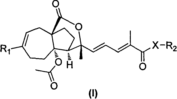 Pseudolarix acid derivatives as well as preparation method and application thereof