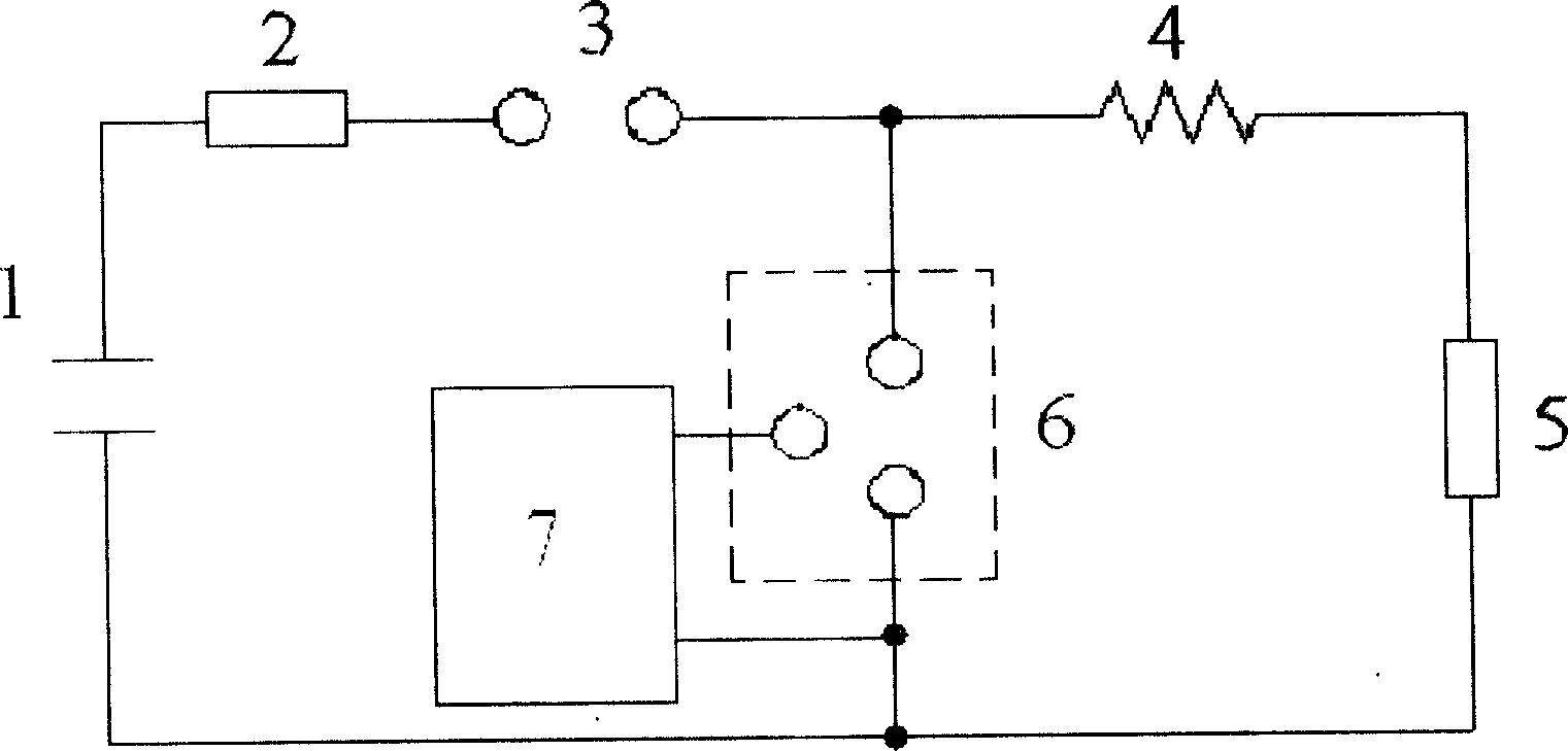 10/350 shock current system for air or vacuum crowbar switch