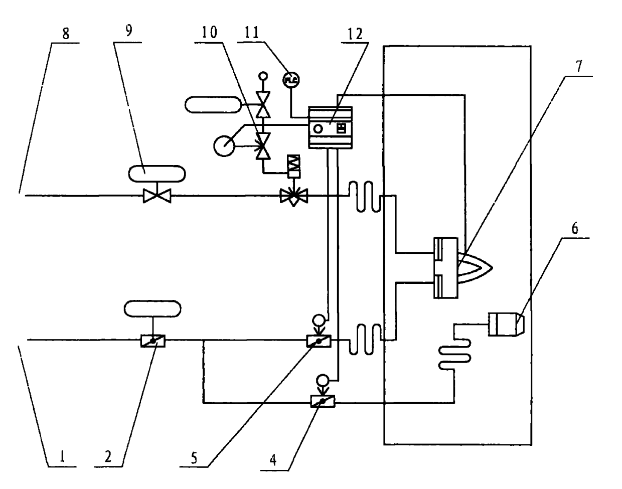 Method for realizing low temperature tempering by medium-high temperature tempering furnace