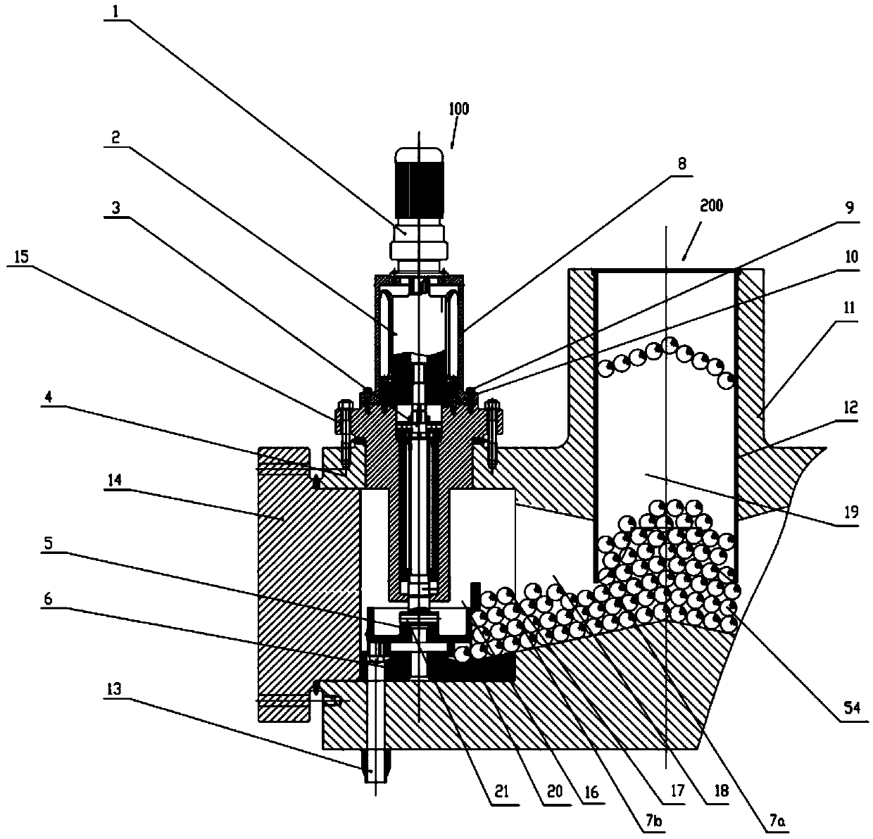 Unloading device