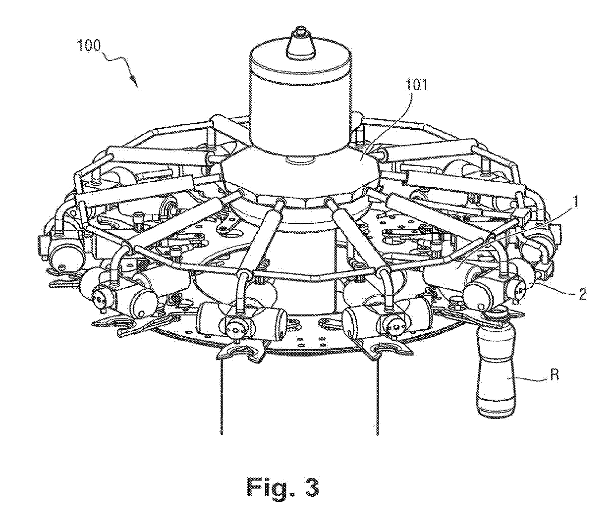 Valve actuator, valve, and machine consisting thereof