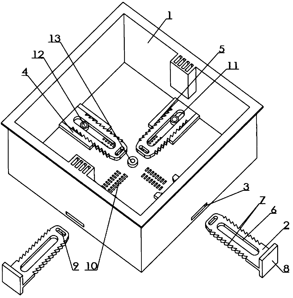 Positioning switch box