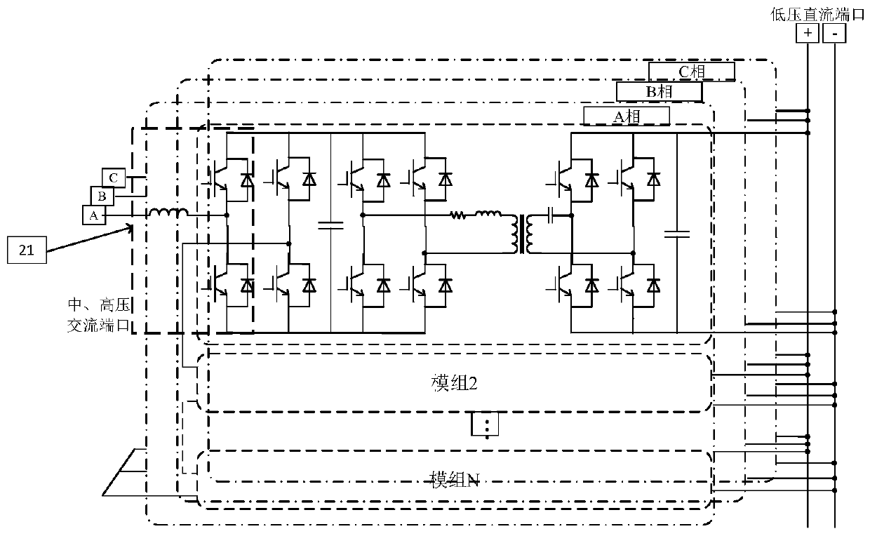 Method for improving efficiency of power electronic transformer by utilizing zero-crossing detection technology