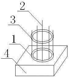 Installation process of base reinforcing and aligning frame of concentrating photovoltaic power generation system