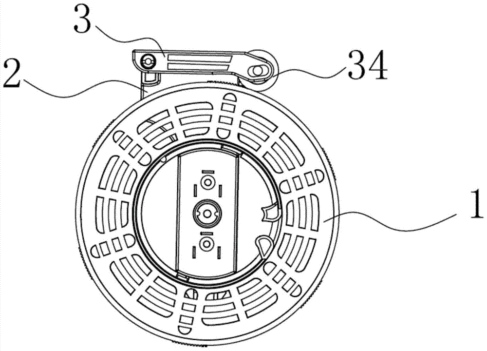 Vacuum cleaner tension wheel frame dislocation balance structure