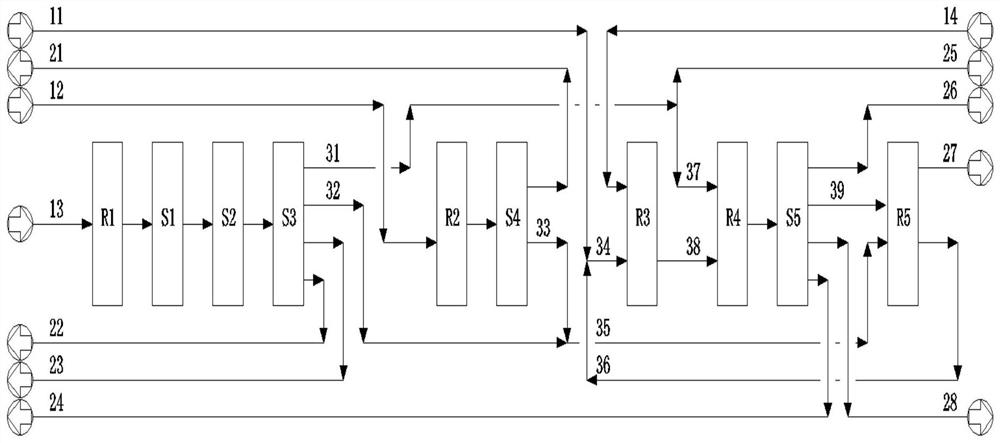 Method for continuously producing epoxypropane by propane two-step method