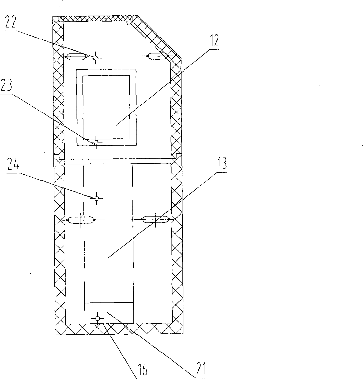 Air conditioning system used for removable emergency escape capsule for coal mine