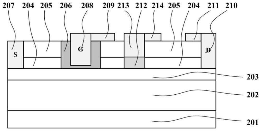 A gan device hardened against single event radiation