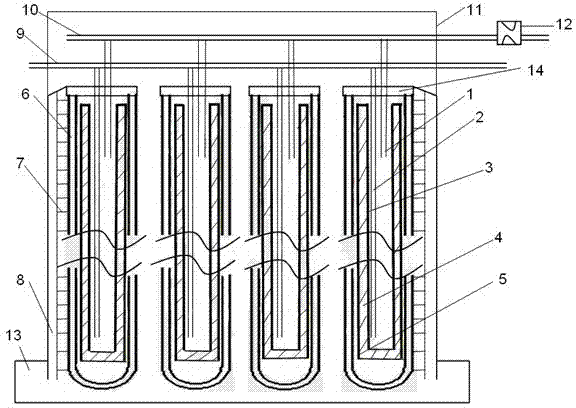 Composite phase change heat storage solar water heater without water tank