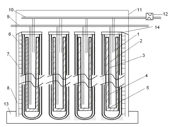 Composite phase change heat storage solar water heater without water tank