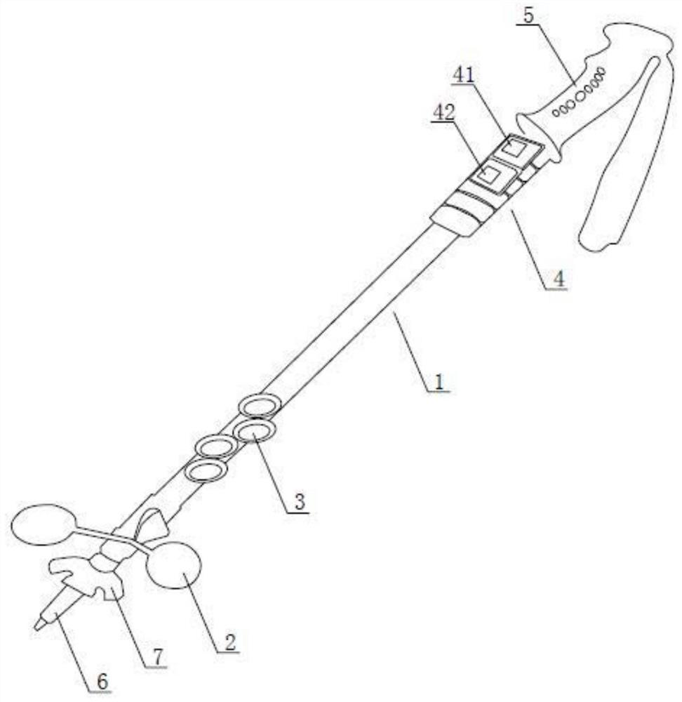 Wading anti-creeping and anti-subsurface-surge detection rod and control circuit thereof