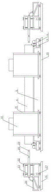 Synchronous spraying and curing processing method for pipelines arranged in parallel