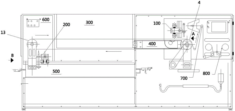 Full-automatic branching system for enamelled wire equipment