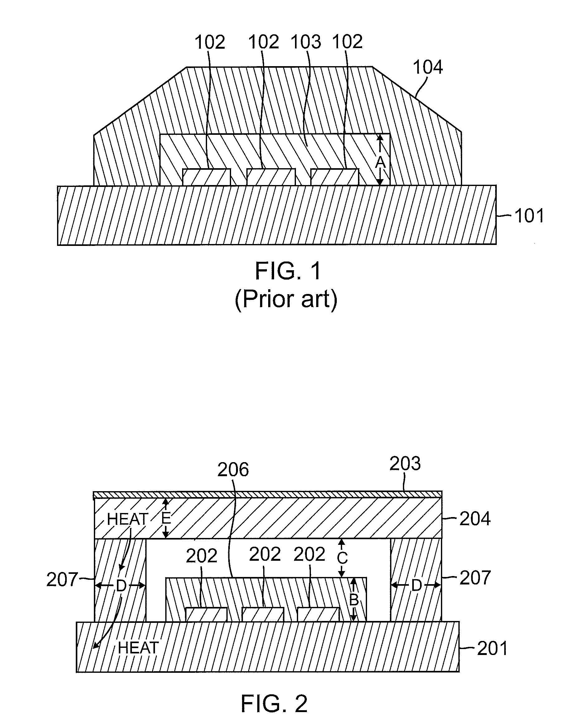 Transparent heat spreader for leds