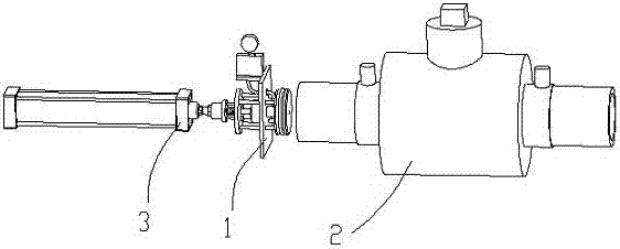 Polyethylene ball valve air tightness detection device