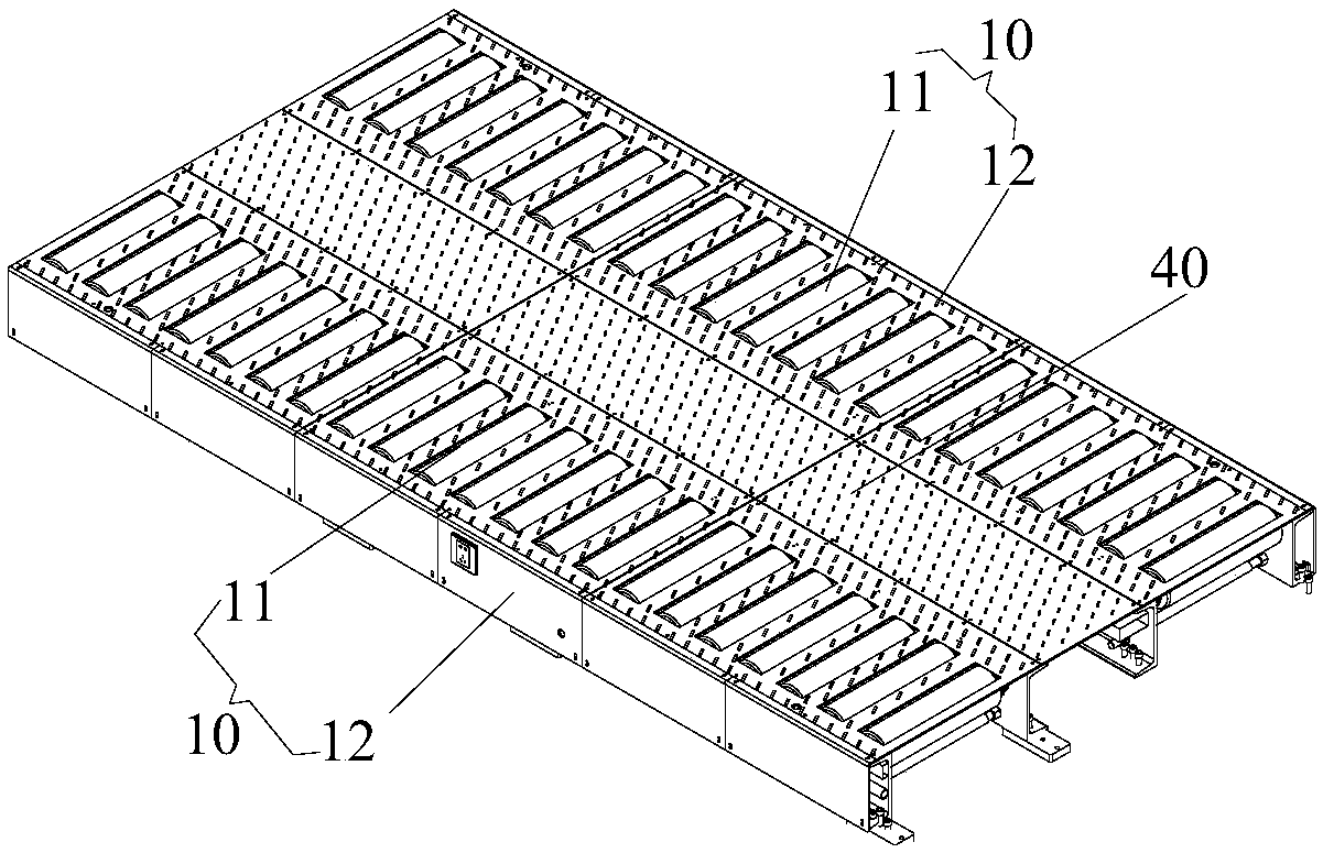 Conveying device for assembly line