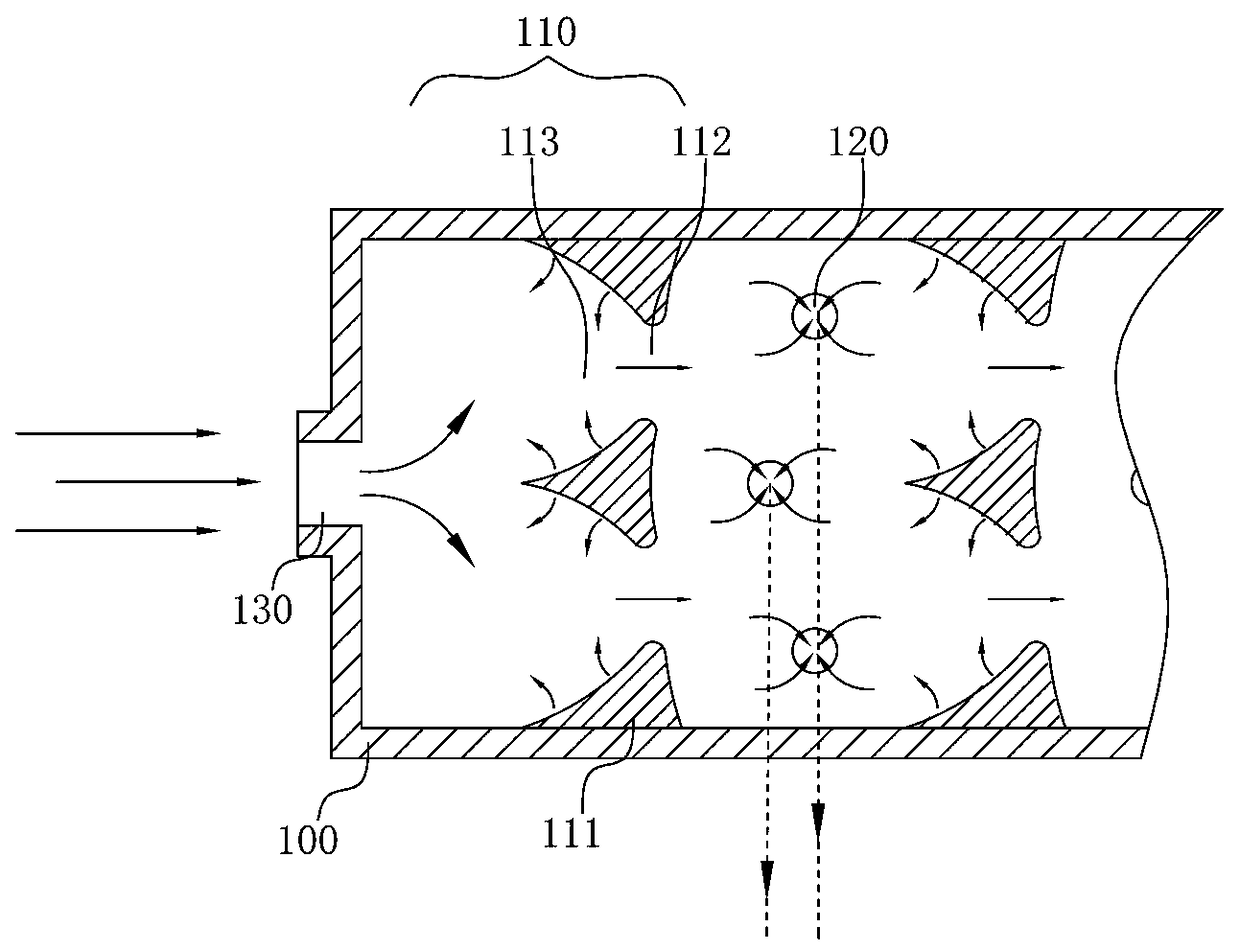 Outflow constant method and structure