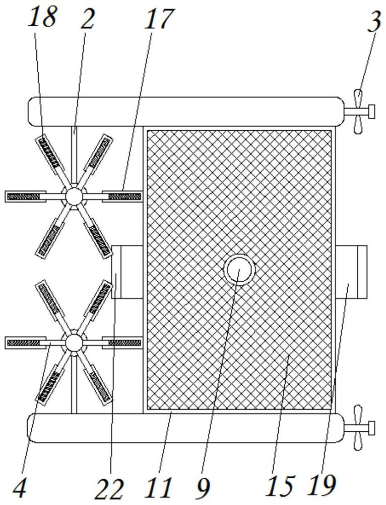 Automatic sea surface suspended garbage fishing and cleaning equipment for marine environment safety treatment