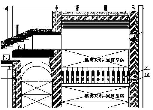 Glass factory waste gas denitration method