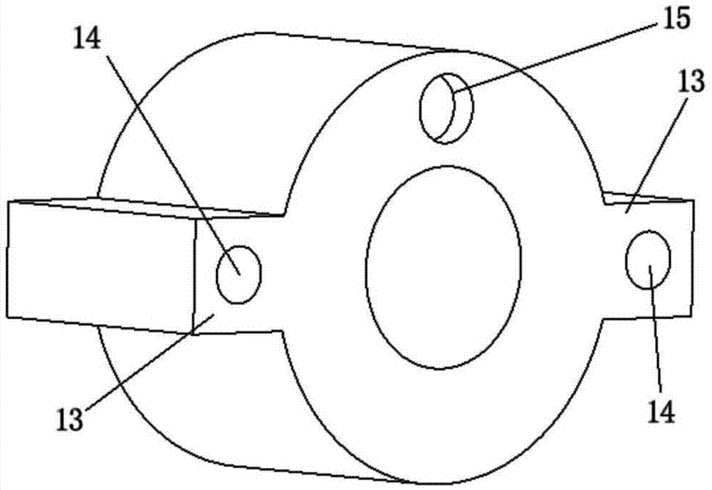 Cooling device provided with annular water channel and based on 3D printing technology