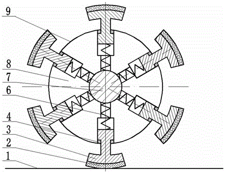 Automobile wheel separation safety protection device