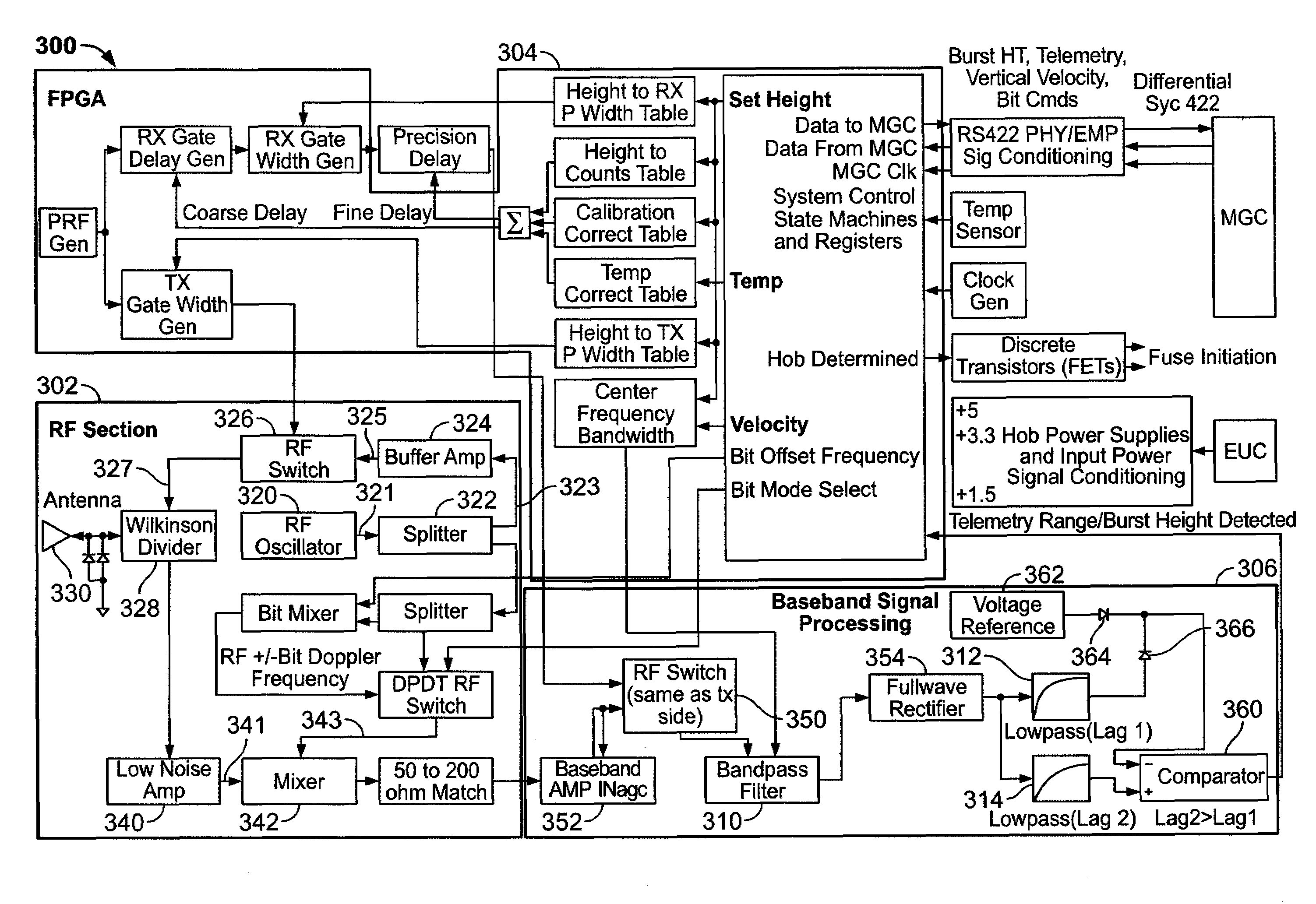 Methods and systems providing an adaptive threshold for a beam sharpened pulse radar