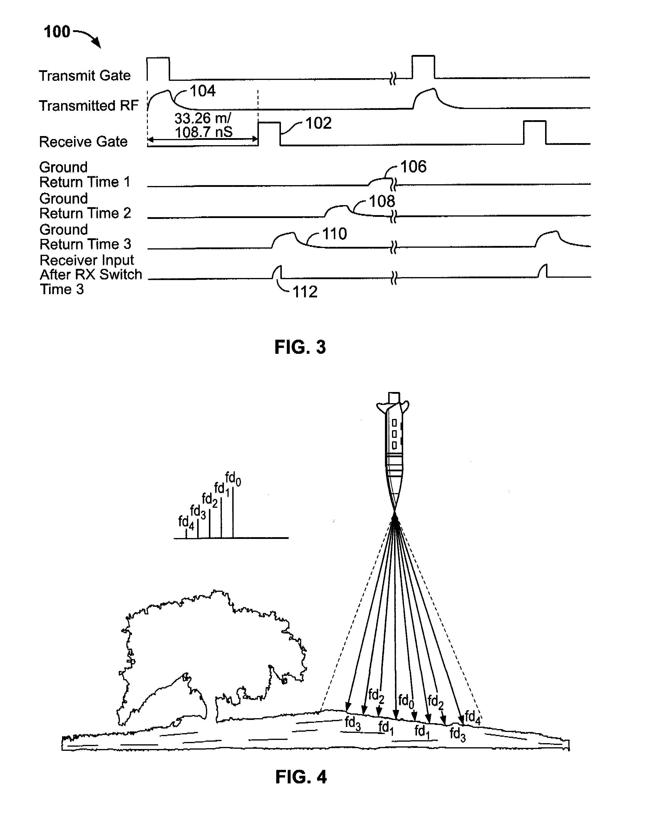 Methods and systems providing an adaptive threshold for a beam sharpened pulse radar