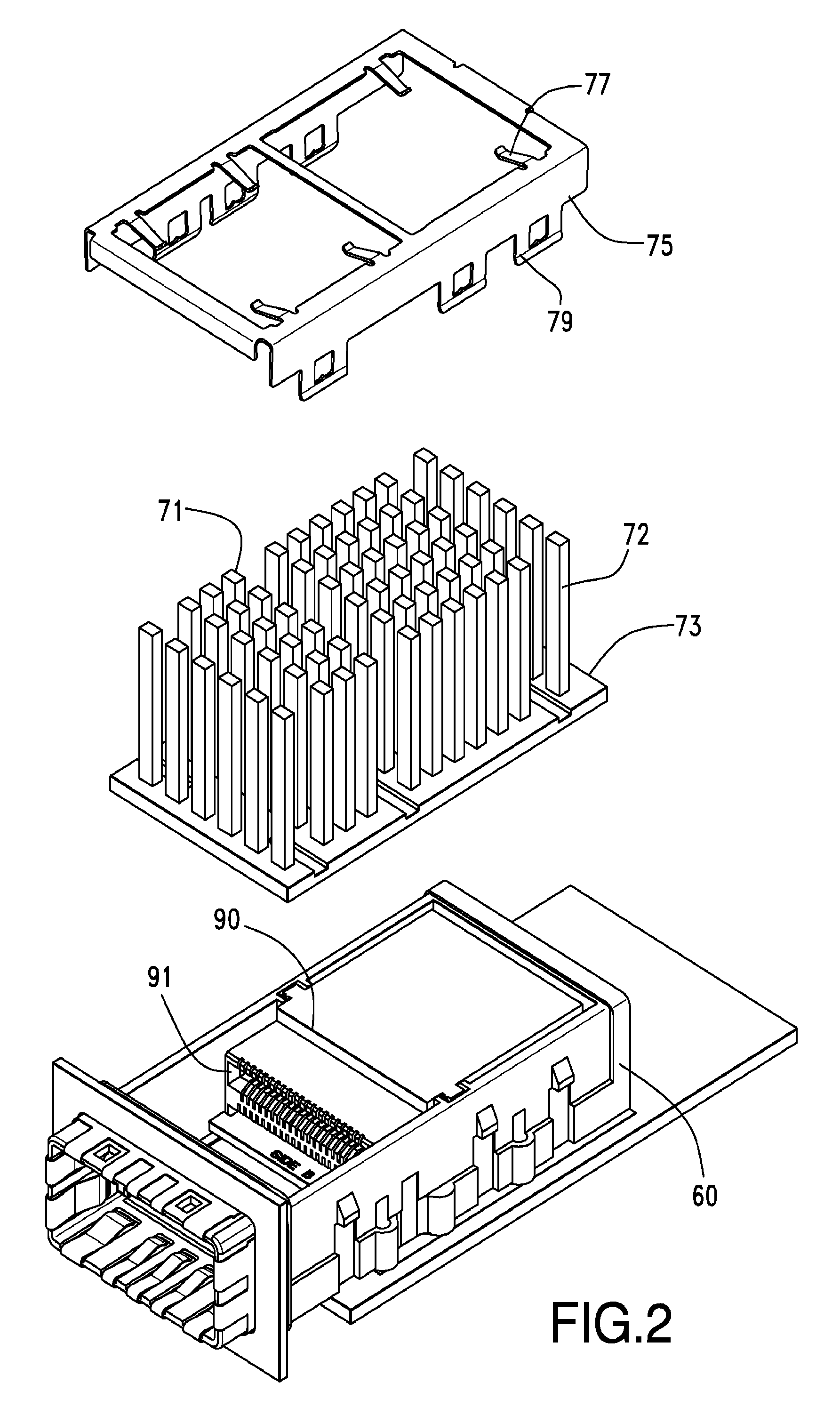 Cage, receptacle and system for use therewith