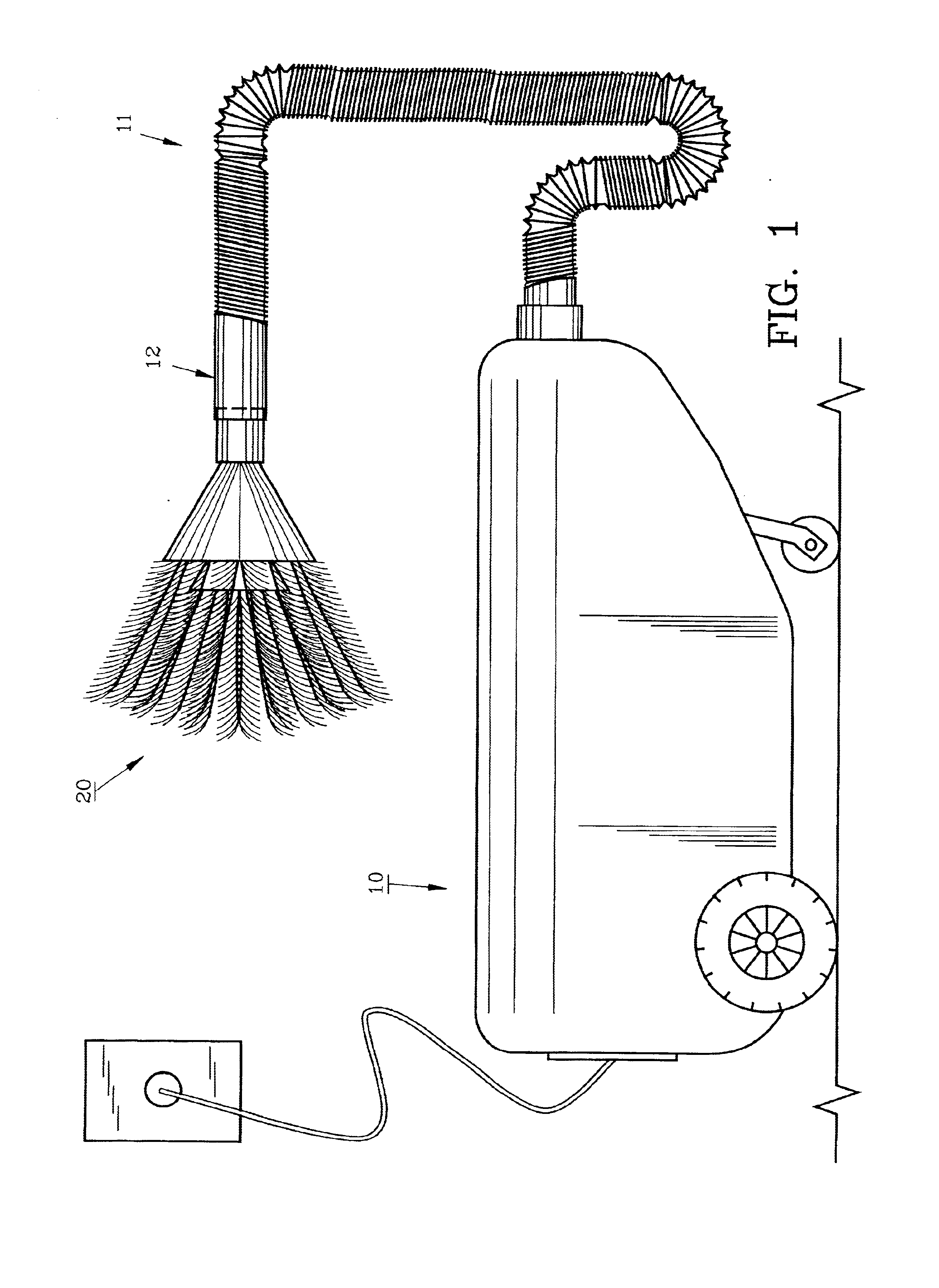 Vacuum hose attachment