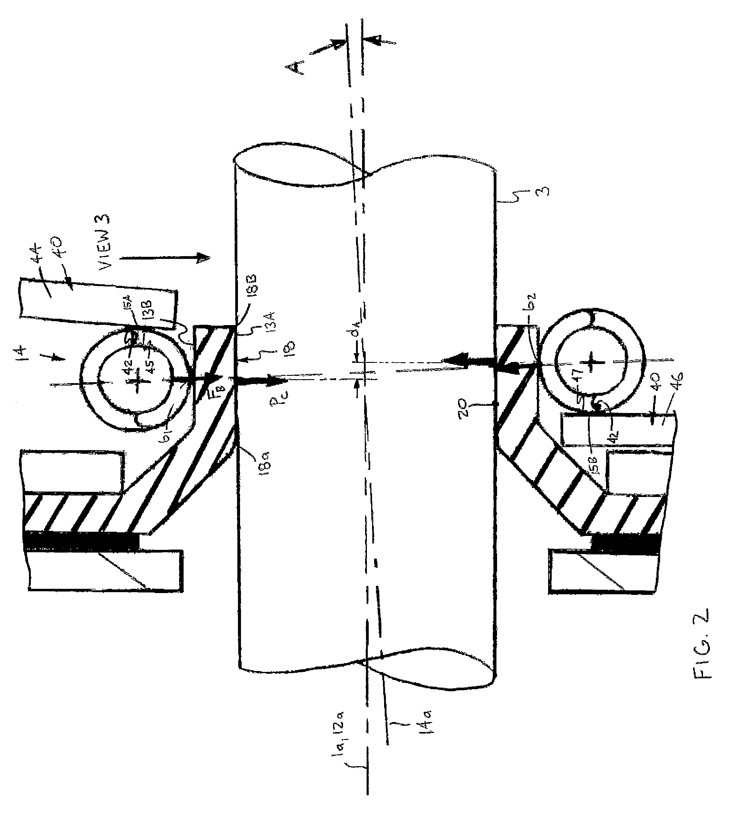 Pumping seal assembly with angled spring