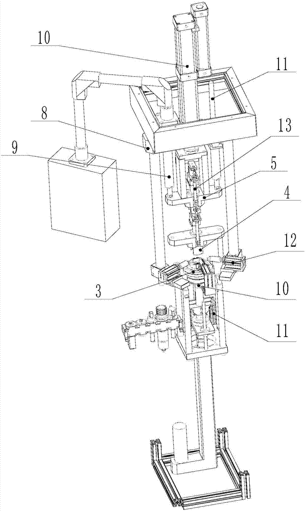 A rotor axial clearance measuring device for automobile cooling fan motor